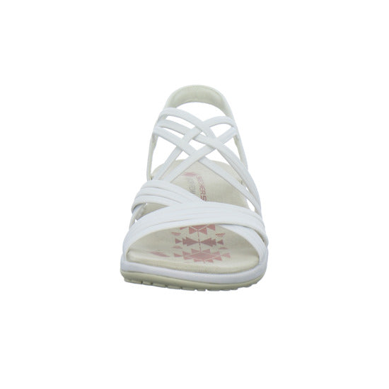 Skechers Reggae Slim Sandaletten Weiß - 360° Ansicht
