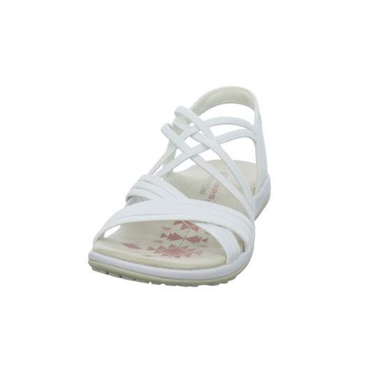 Skechers Reggae Slim Sandaletten Weiß - 360° Ansicht
