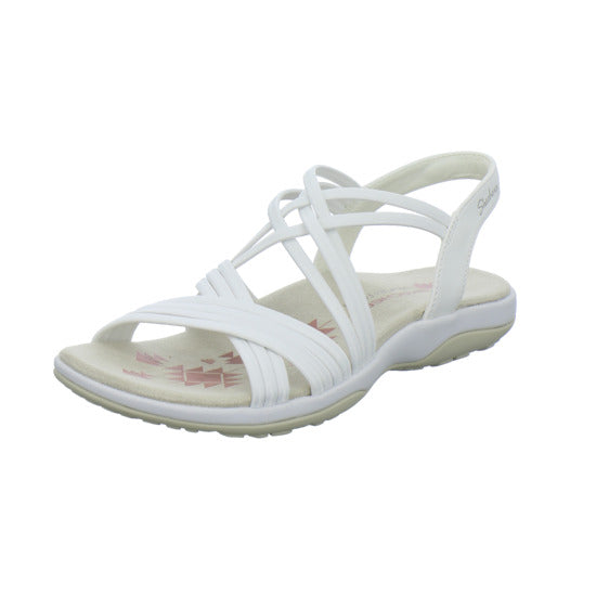Skechers Reggae Slim Sandaletten Weiß - 360° Ansicht