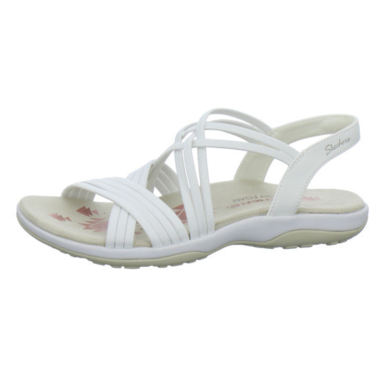 Skechers Reggae Slim Sandaletten Weiß - 360° Ansicht