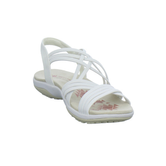 Skechers Reggae Slim Sandaletten Weiß - 360° Ansicht