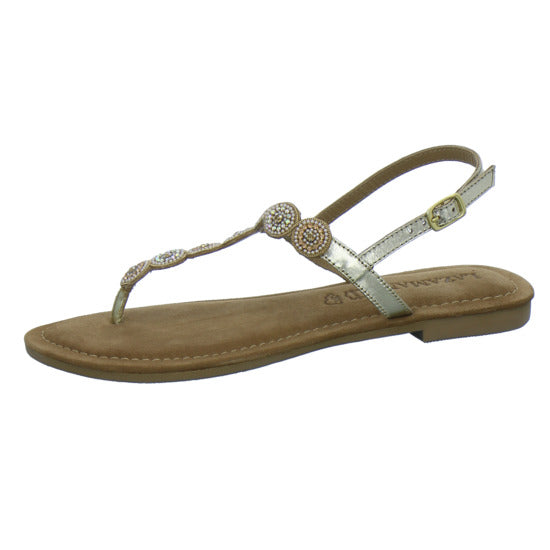Lazamani Sandaletten Damen Gold