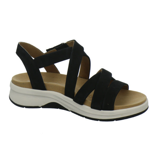 Josef Seibel Estelle 07 Sandaletten Schwarz - 360° Ansicht