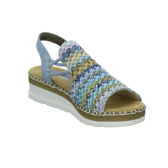 Rieker Sandaletten Damen Blau-kombi