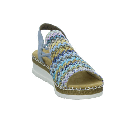 Rieker Sandaletten Damen Blau-kombi