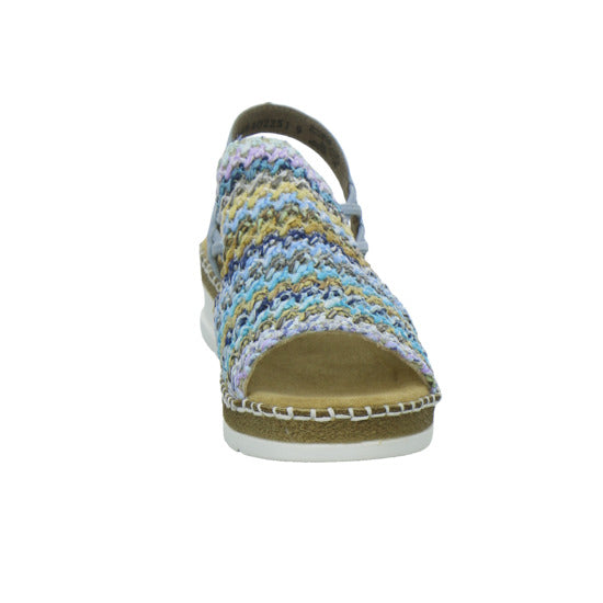 Rieker Sandaletten Damen Blau-kombi