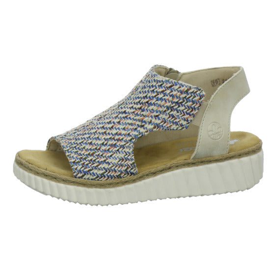 Rieker Sandaletten Damen Blau-kombi