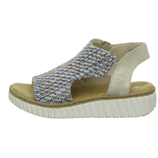 Rieker Sandaletten Damen Blau-kombi