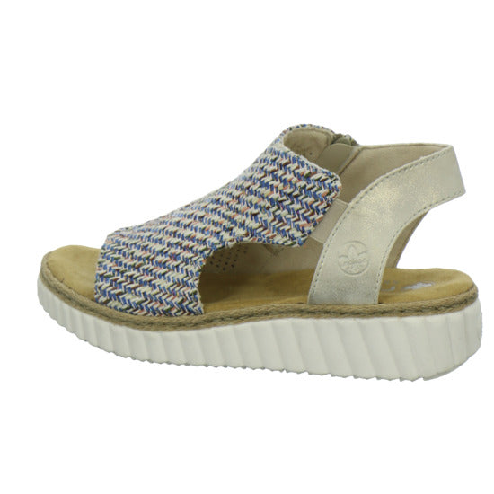 Rieker Sandaletten Damen Blau-kombi