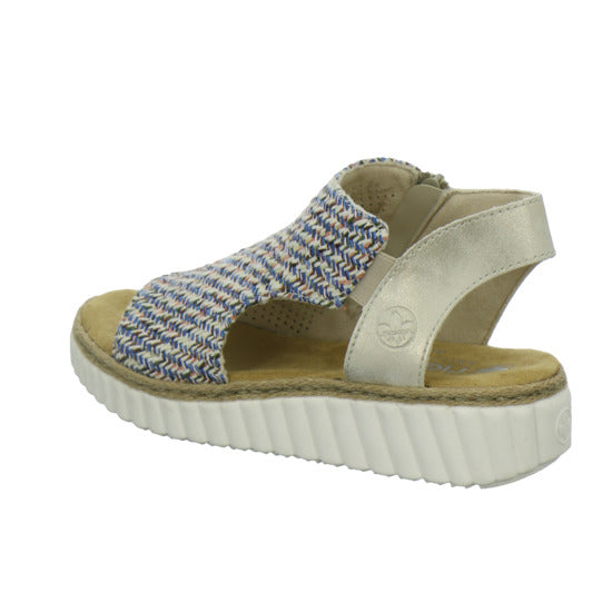 Rieker Sandaletten Damen Blau-kombi