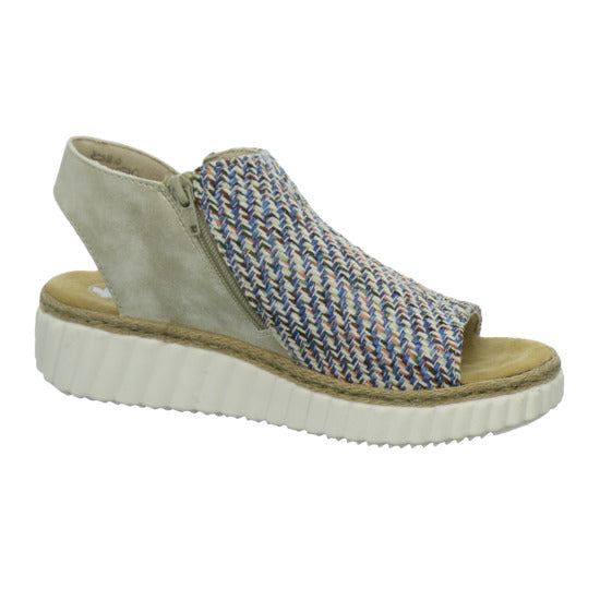 Rieker Sandaletten Damen Blau-kombi