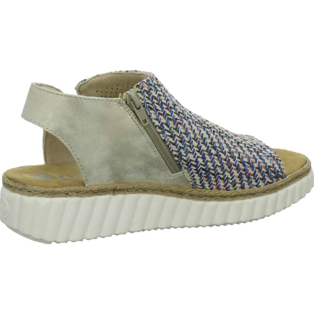 Rieker Sandaletten Damen Blau-kombi