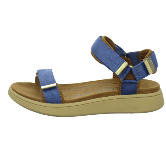 Woden Sandaletten Damen Line Denim