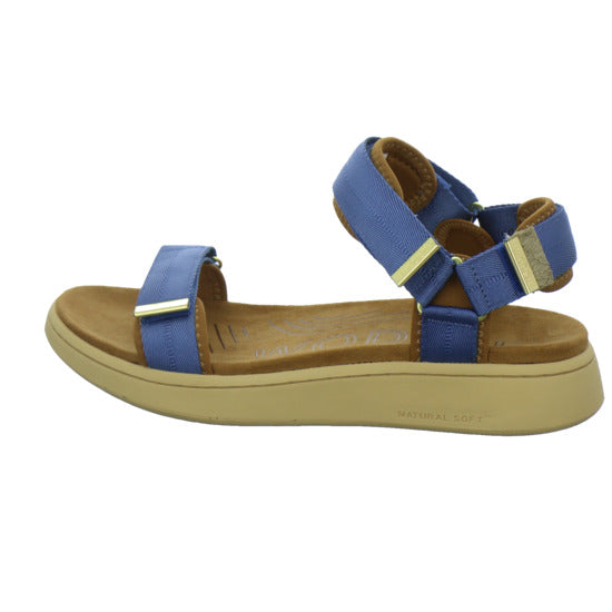 Woden Sandaletten Damen Line Denim