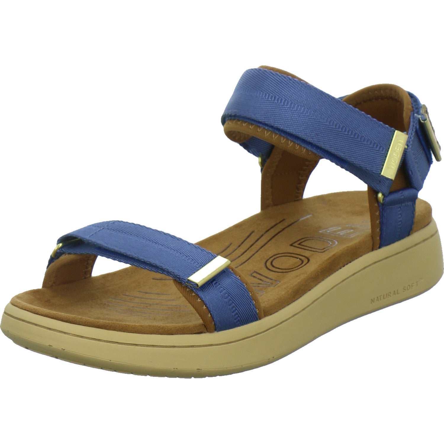 Woden Sandaletten Damen Line Denim
