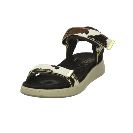 Woden Sandaletten Damen Line Suede animal