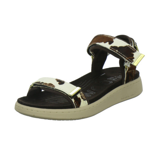 Woden Sandaletten Damen Line Suede animal