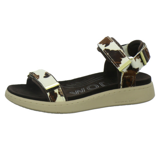 Woden Sandaletten Damen Line Suede animal