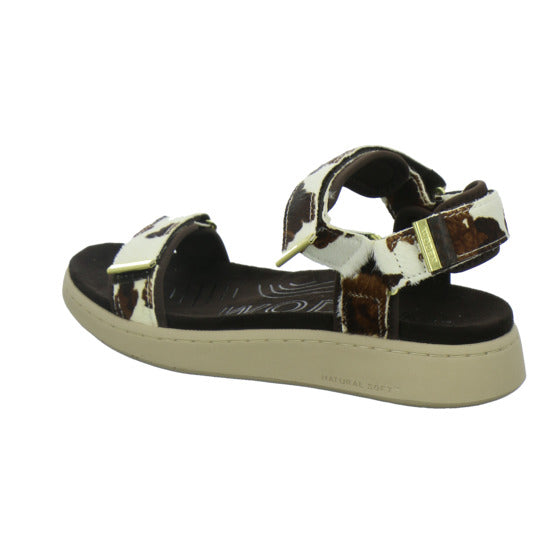 Woden Sandaletten Damen Line Suede animal