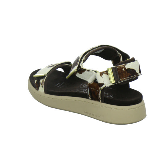 Woden Sandaletten Damen Line Suede animal