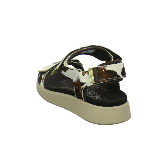 Woden Sandaletten Damen Line Suede animal