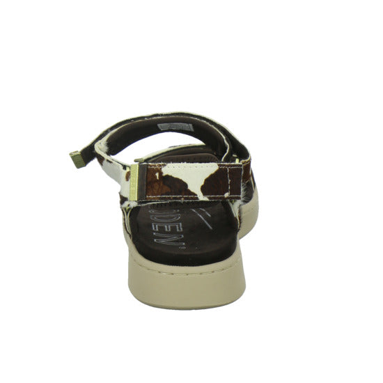 Woden Sandaletten Damen Line Suede animal