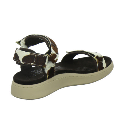 Woden Sandaletten Damen Line Suede animal