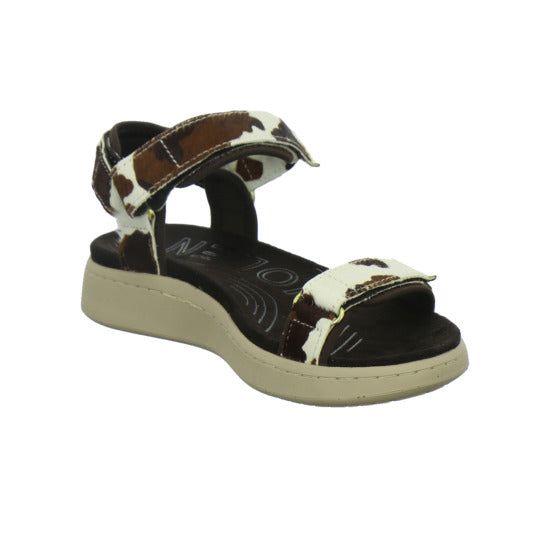Woden Sandaletten Damen Line Suede animal