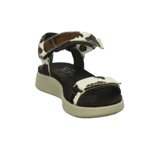 Woden Sandaletten Damen Line Suede animal