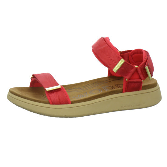 Woden Sandaletten Damen Line Rot