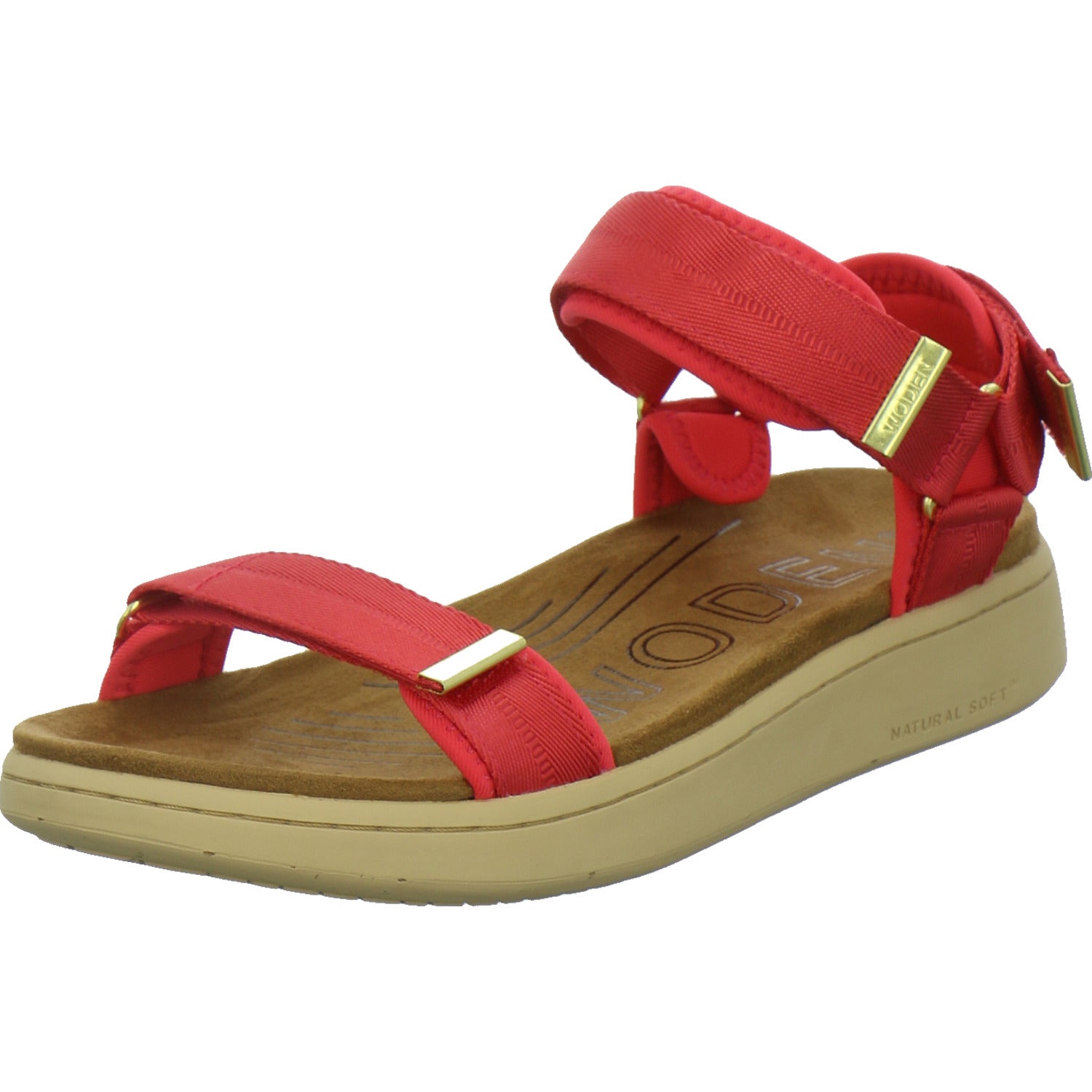 Woden Sandaletten Damen Line Rot