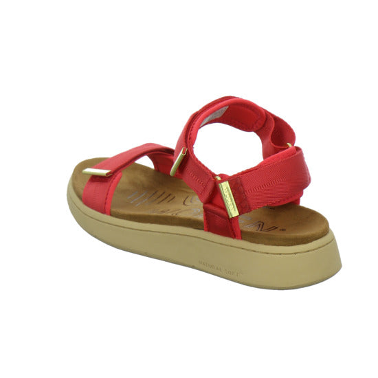Woden Sandaletten Damen Line Rot