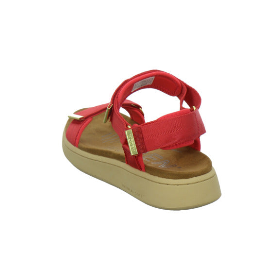 Woden Sandaletten Damen Line Rot