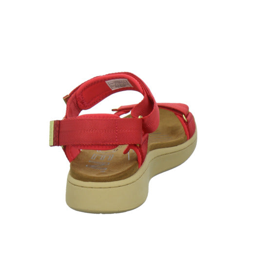 Woden Sandaletten Damen Line Rot