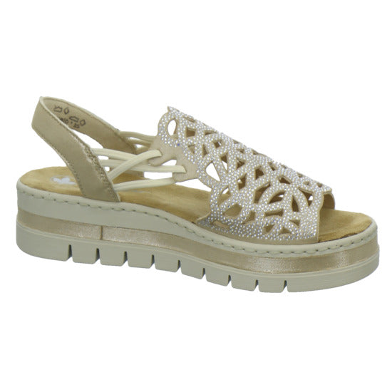 Rieker Sandaletten Damen Beige