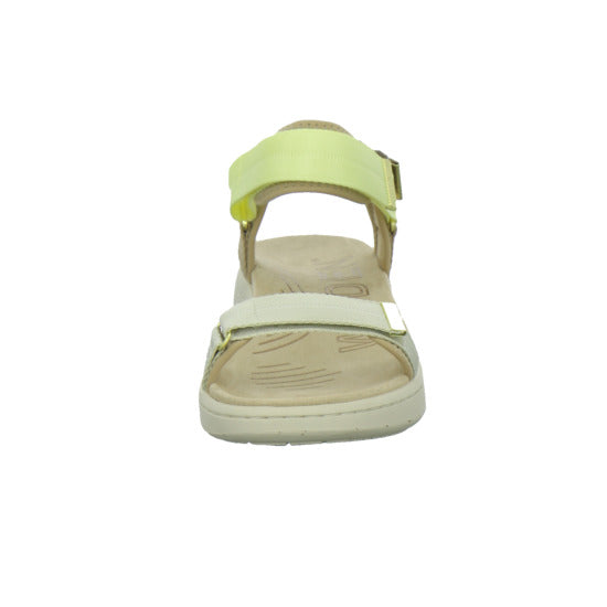 Woden Sandaletten Damen Line Beige-kombi
