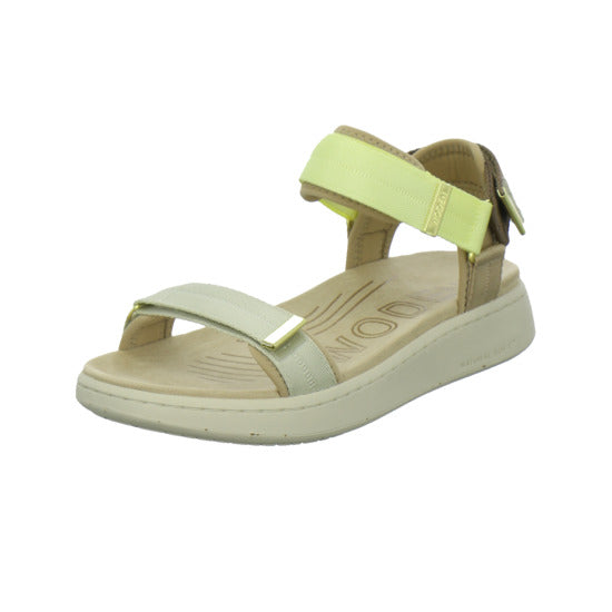 Woden Sandaletten Damen Line Beige-kombi