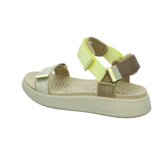 Woden Sandaletten Damen Line Beige-kombi