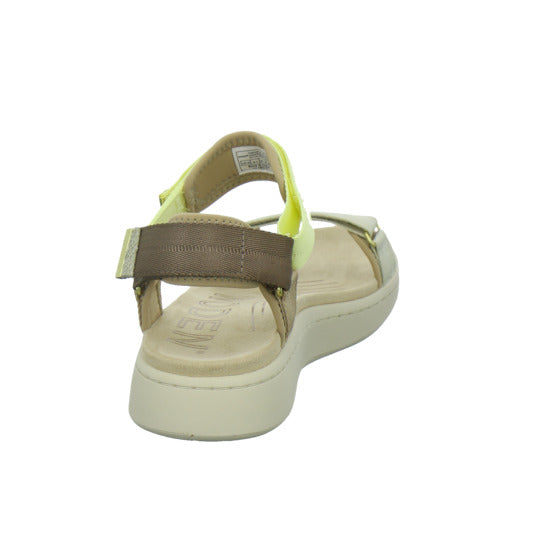Woden Sandaletten Damen Line Beige-kombi