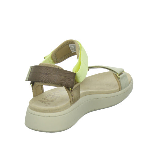 Woden Sandaletten Damen Line Beige-kombi