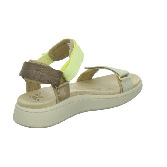 Woden Sandaletten Damen Line Beige-kombi