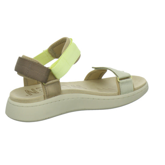 Woden Sandaletten Damen Line Beige-kombi