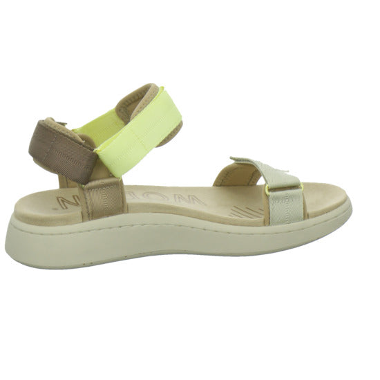 Woden Sandaletten Damen Line Beige-kombi