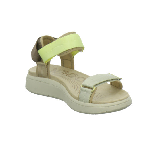 Woden Sandaletten Damen Line Beige-kombi