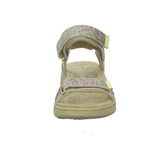 Woden Line Glitter Sandaletten Bronze