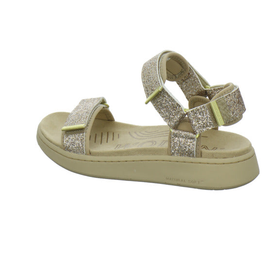 Woden Line Glitter Sandaletten Bronze