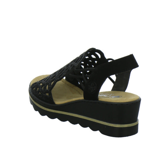 Rieker Sandaletten Damen Schwarz