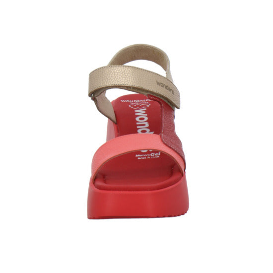 Wonders Sandaletten Rot - 360° Ansicht