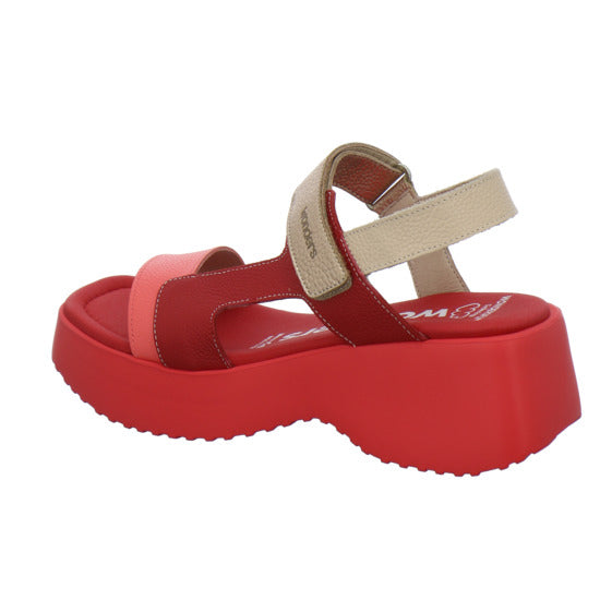 Wonders Sandaletten Rot - 360° Ansicht