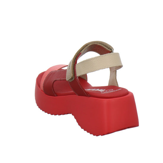 Wonders Sandaletten Rot - 360° Ansicht